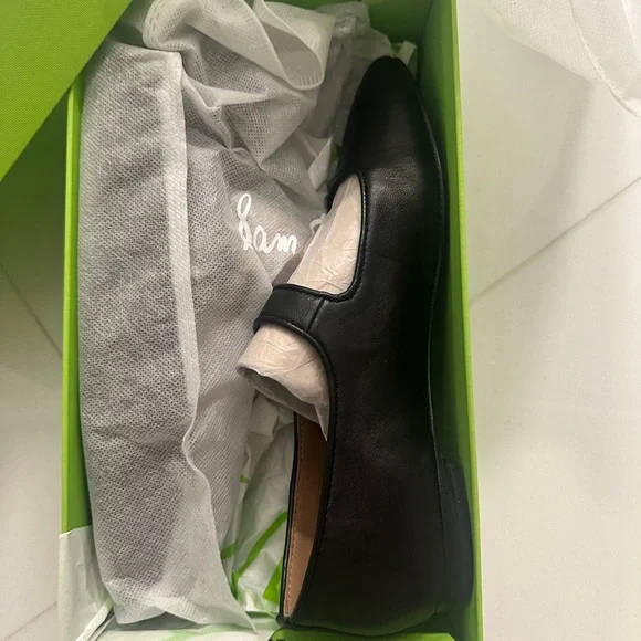 Sam Edelman Michaela Black Leather  Mary Jane’s with Gold Buckle - Picture 3 of 8